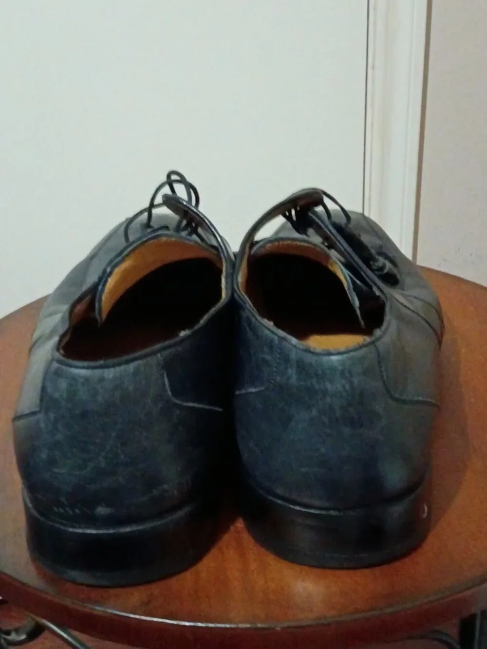 Mezlan Giovanni Black Leather Square Toe Oxford Men’s Dress Shoes Size 13B